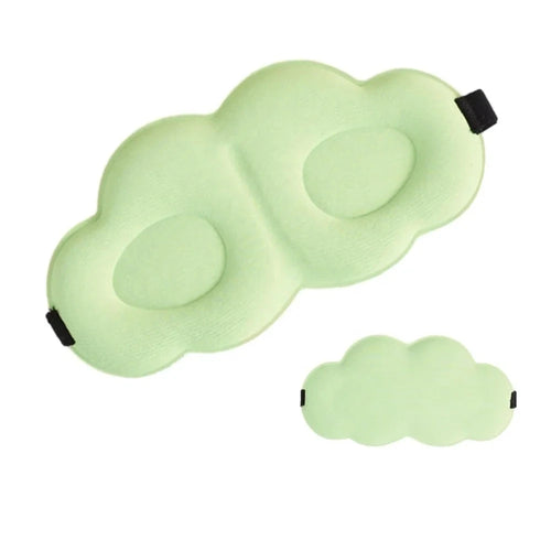 3D Cloud Green Sleep Mask